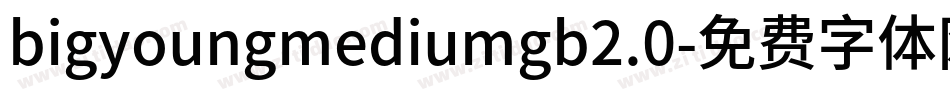 bigyoungmediumgb2.0字体转换