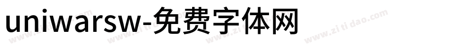 uniwarsw字体转换