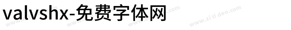 valvshx字体转换