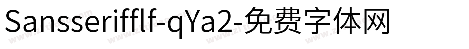 Sansserifflf-qYa2字体转换
