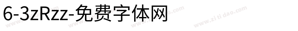 6-3zRzz字体转换