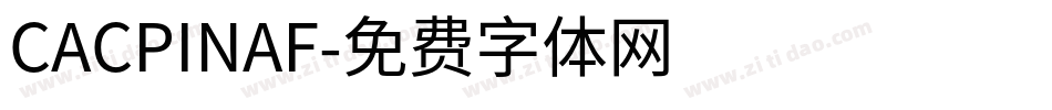 CACPINAF字体转换