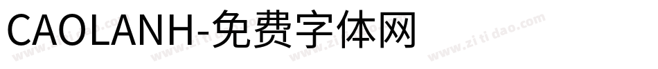 CAOLANH字体转换