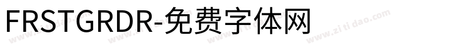FRSTGRDR字体转换