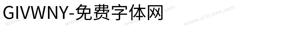 GIVWNY字体转换