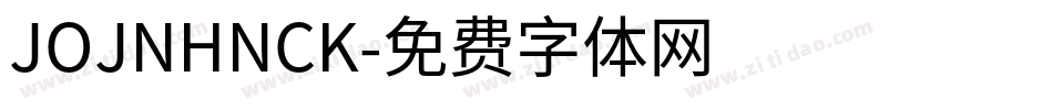 JOJNHNCK字体转换