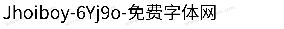 Jhoiboy-6Yj9o字体转换