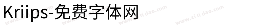 Kriips字体转换