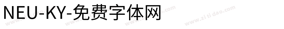 NEU-KY字体转换
