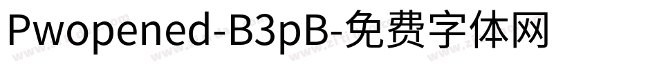 Pwopened-B3pB字体转换