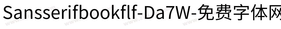 Sansserifbookflf-Da7W字体转换