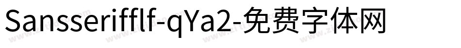 Sansserifflf-qYa2字体转换