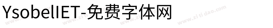 YsobelIET字体转换