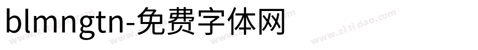 blmngtn字体转换