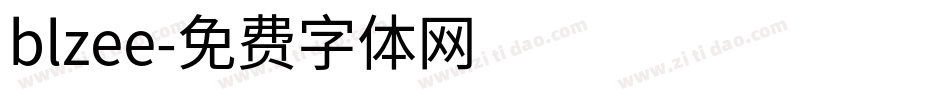 blzee字体转换