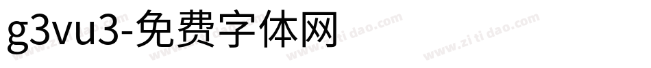 g3vu3字体转换