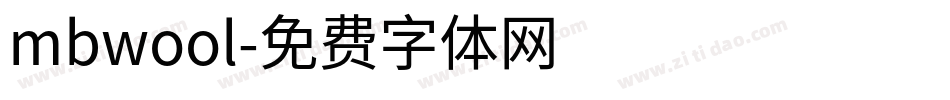mbwool字体转换
