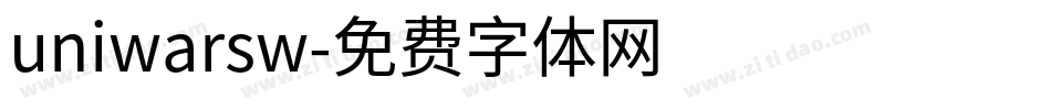 uniwarsw字体转换