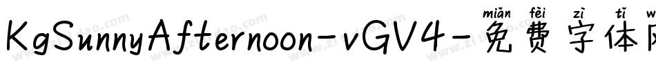 KgSunnyAfternoon-vGV4字体转换