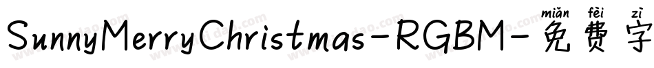 SunnyMerryChristmas-RGBM字体转换