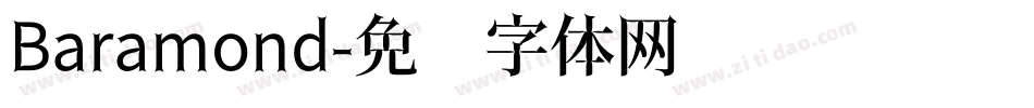Baramond字体转换