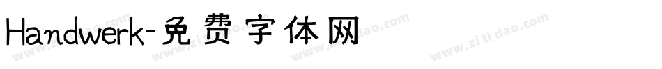 Handwerk字体转换