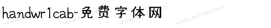 handwr1cab字体转换