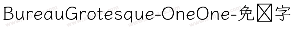 BureauGrotesque-OneOne字体转换