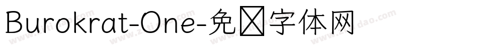 Burokrat-One字体转换