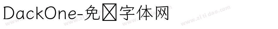 DackOne字体转换