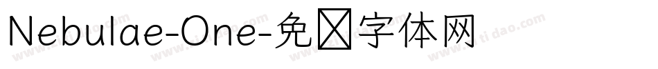 Nebulae-One字体转换