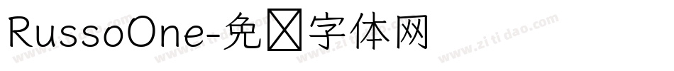 RussoOne字体转换