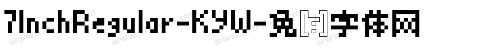 7InchRegular-KYW字体转换