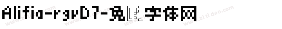 Alifia-rgvD7字体转换