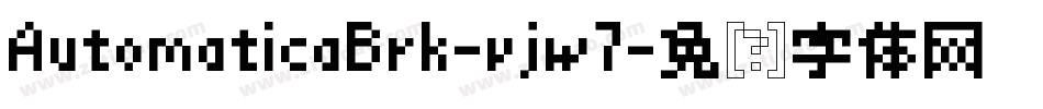AutomaticaBrk-vjw7字体转换