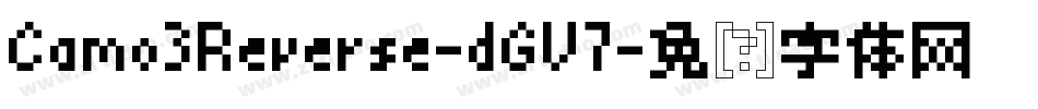 Camo3Reverse-dGV7字体转换