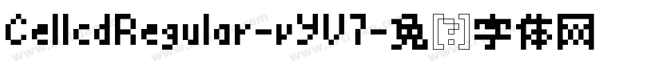 CellcdRegular-vYV7字体转换