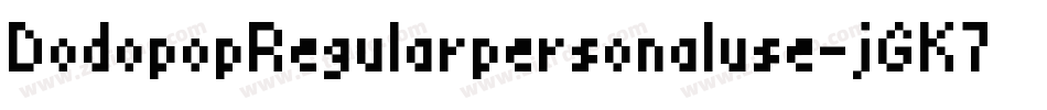 DodopopRegularpersonaluse-jGK7字体转换