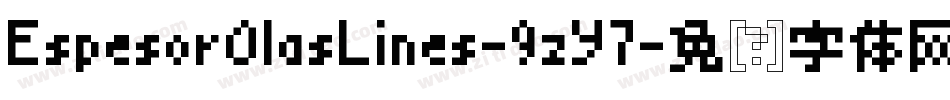 EspesorOlasLines-9zY7字体转换