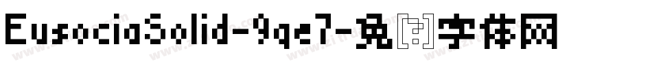 EusociaSolid-9qe7字体转换