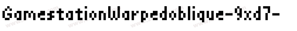 GamestationWarpedoblique-9xd7字体转换