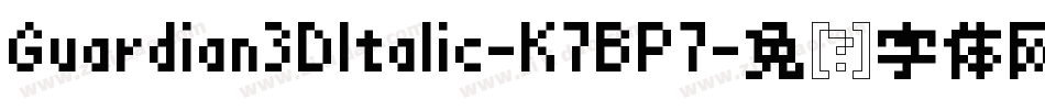 Guardian3DItalic-K7BP7字体转换