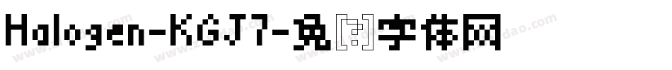 Halogen-KGJ7字体转换