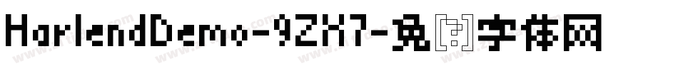 HarlendDemo-9ZX7字体转换