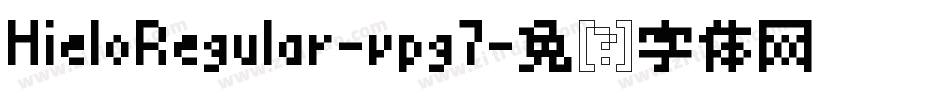 HieloRegular-vpg7字体转换
