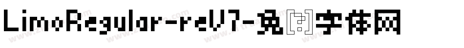 LimoRegular-reV7字体转换