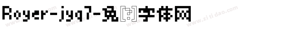 Royer-jyq7字体转换
