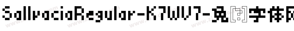 SallvaciaRegular-K7WV7字体转换