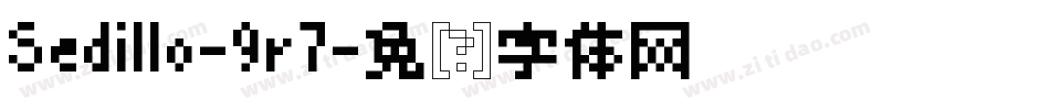 Sedillo-9r7字体转换