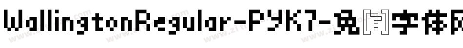WallingtonRegular-PYK7字体转换
